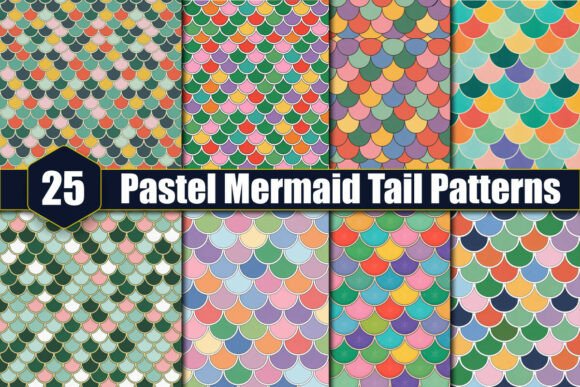 25 Pastel Mermaid Tail Patterns