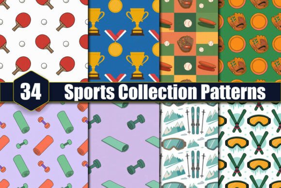 34 Sports Collection Patterns: A Practical Guide for Digital Designers and Creators