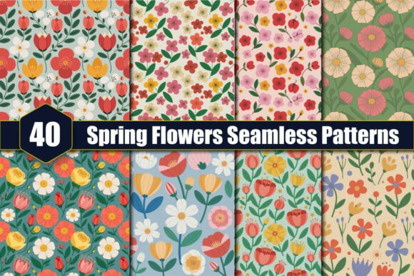 40 Spring Flowers Seamless Patterns: A Comprehensive Evaluation