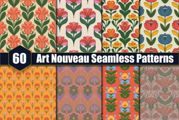 Art Nouveau Seamless Patterns: A Practical Review for Digital Designers
