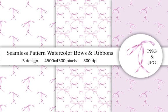 Bow Ribbons Watercolor Patterns Seamless: A Strategic Asset for Brand Aesthetics and Product Design
