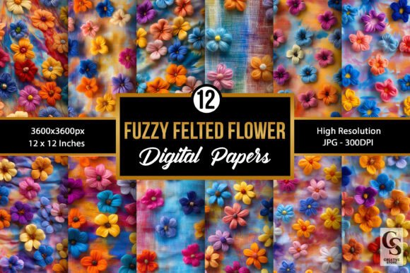 Colorful Fuzzy Felted Flowers Patterns: A Strategic Asset for Visual Branding and Creative Operations