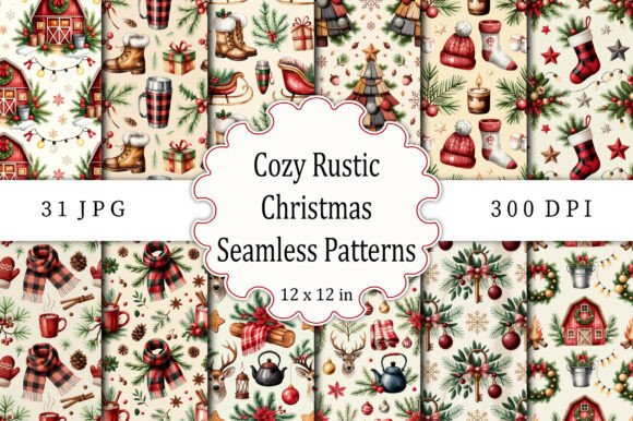Cozy Rustic Christmas Seamless Patterns: A Practical Evaluation for Designers and Creators