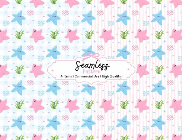 Cute Funny Starfish Seamless Patterns: Integrating Playful Design into Commercial Workflows