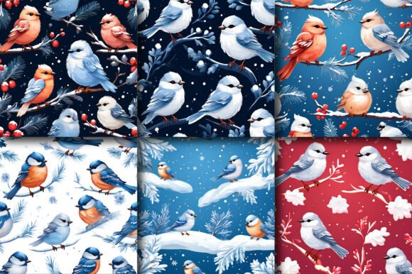 Elevating Seasonal Branding with Cute Winter Birds Patterns: A Strategic Design Asset for Modern Creators