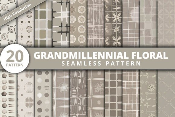 Grandmillennial Floral Patterns Design