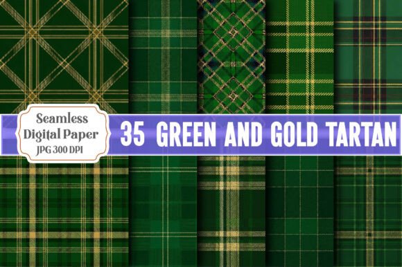Green and Gold Tartan Patterns: Elevating Your Creative Projects with Timeless Charm