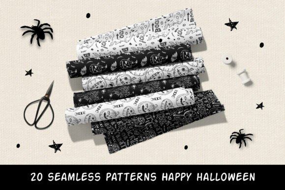 Halloween Doodle Patterns: A Creative Resource for Spooky Designs