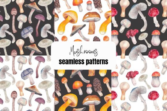 Mushrooms Seamless Patterns Autumn Decor: A Practical Resource for Seasonal Design Projects
