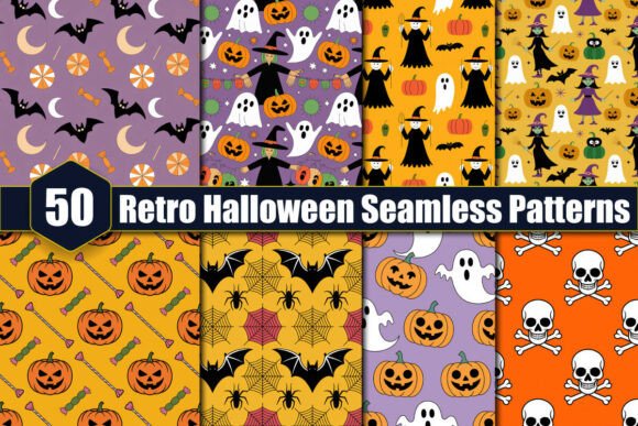 Retro Halloween Seamless Patterns: A Strategic Asset for Creative Projects