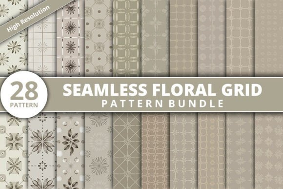 Seamless Floral Grid Patterns: Bridging Vintage Charm and Modern Design