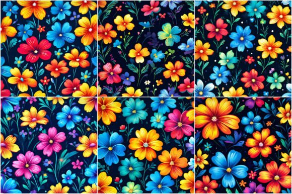Tiny Rainbow Flowers Patterns: A Strategic Asset for Niche Branding and Product Design