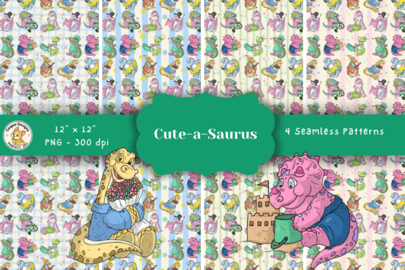 Unleash Prehistoric Charm: A Guide to Cute-a-Saurus Seamless Patterns