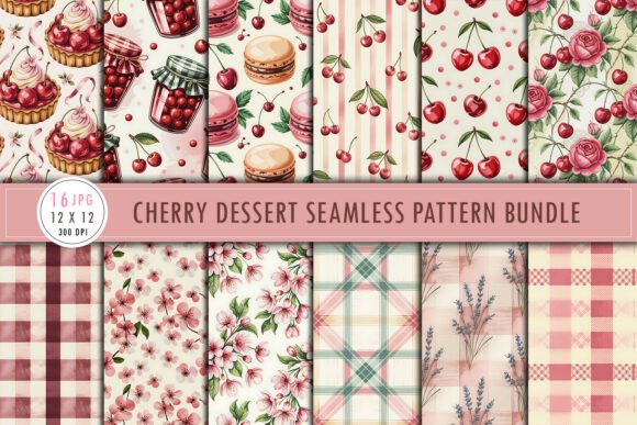 Unlocking Creativity with Pink Floral Cherry Seamless Patterns